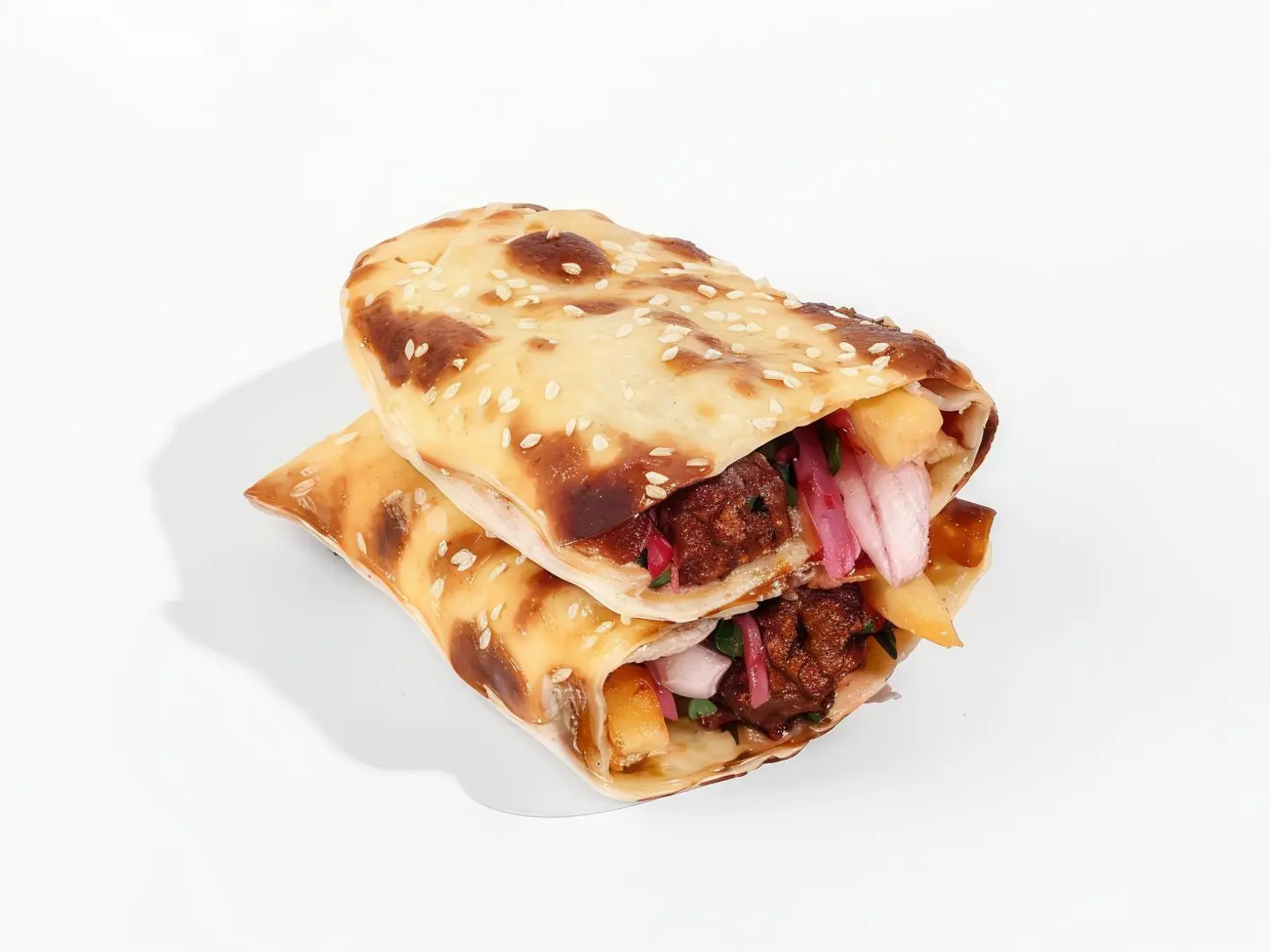 كباب لحم فطيرة