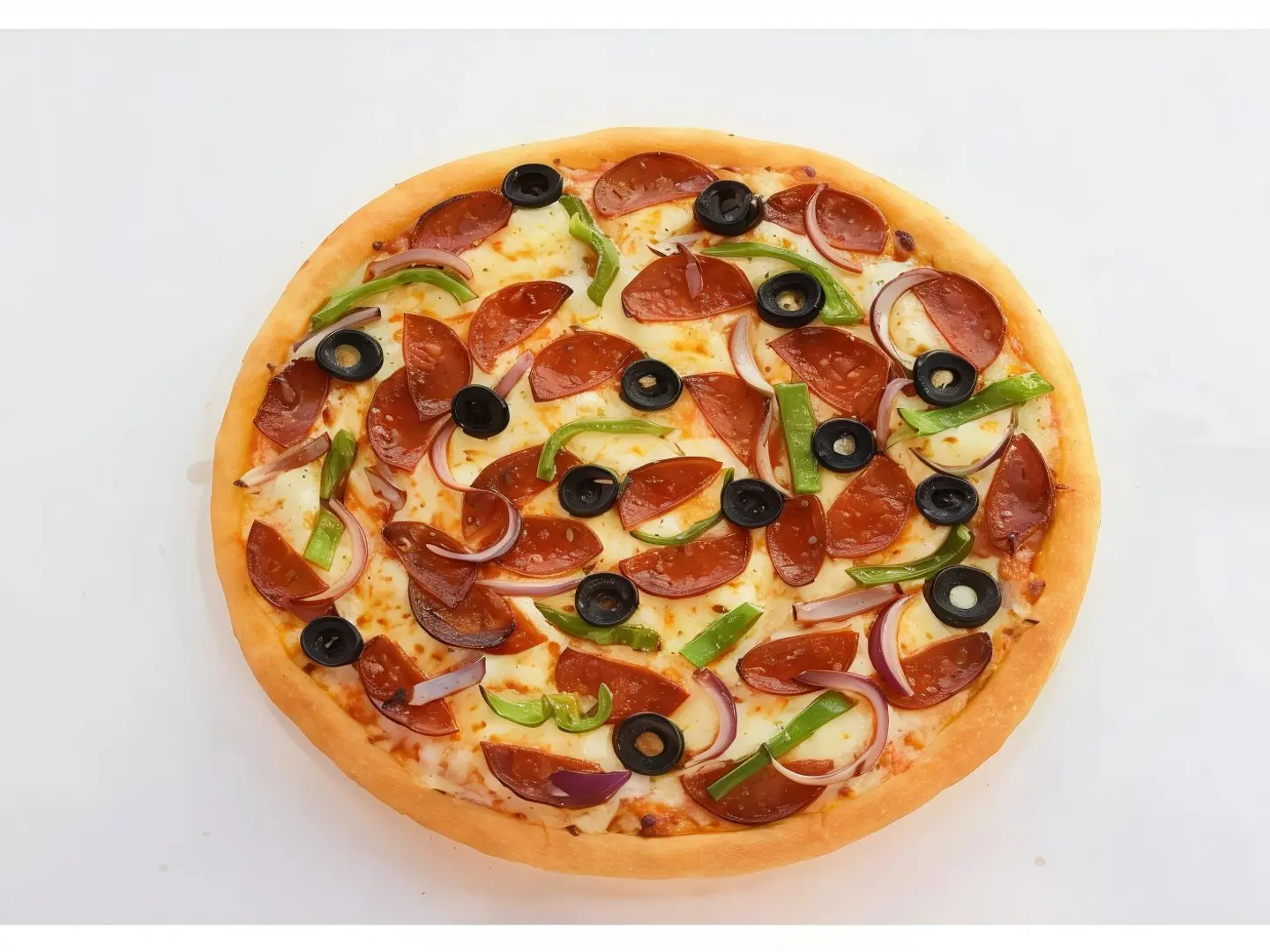 Vegetable Pepperoni Pizza - Small