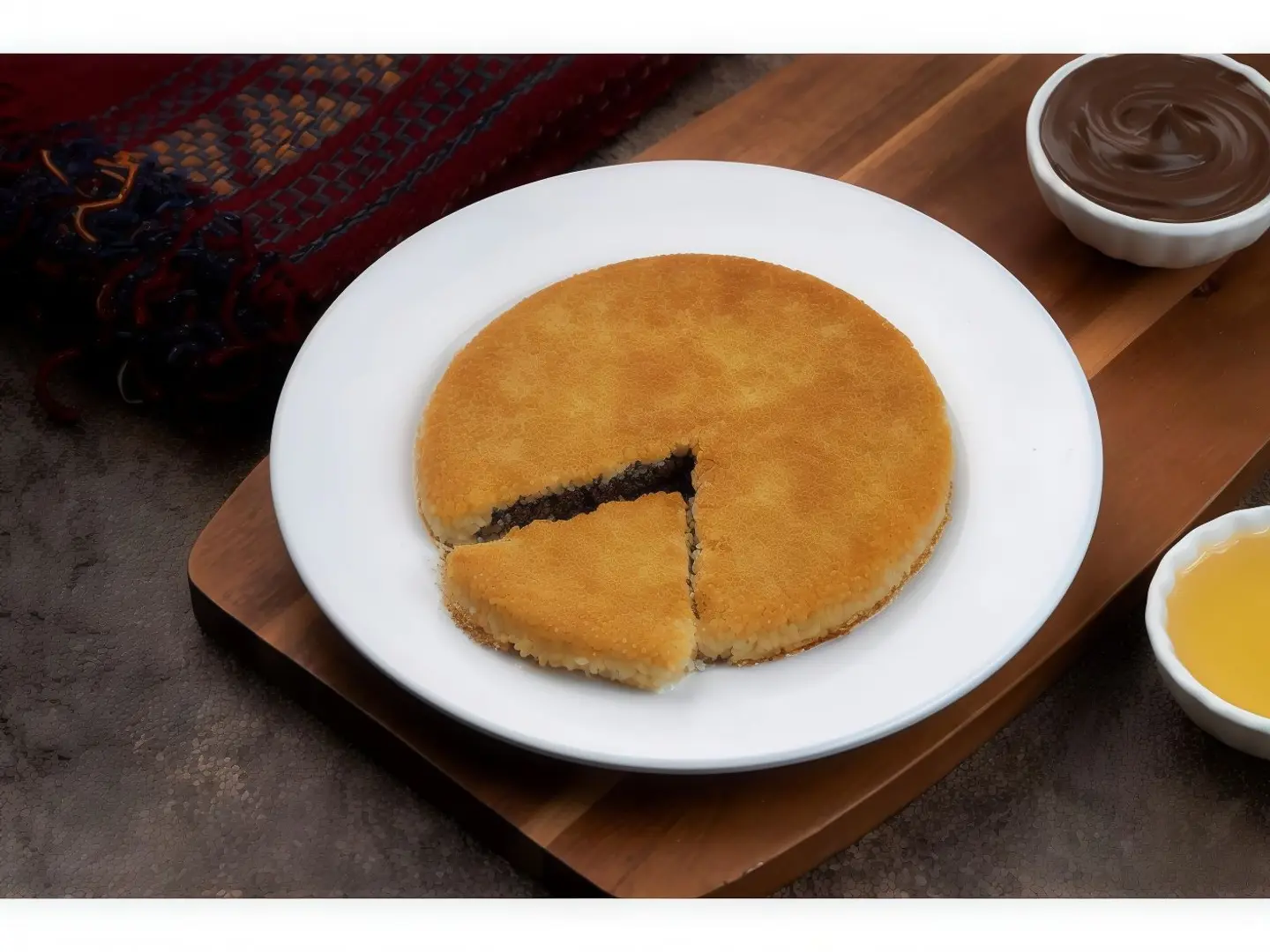 كنافة مع النوتيلا