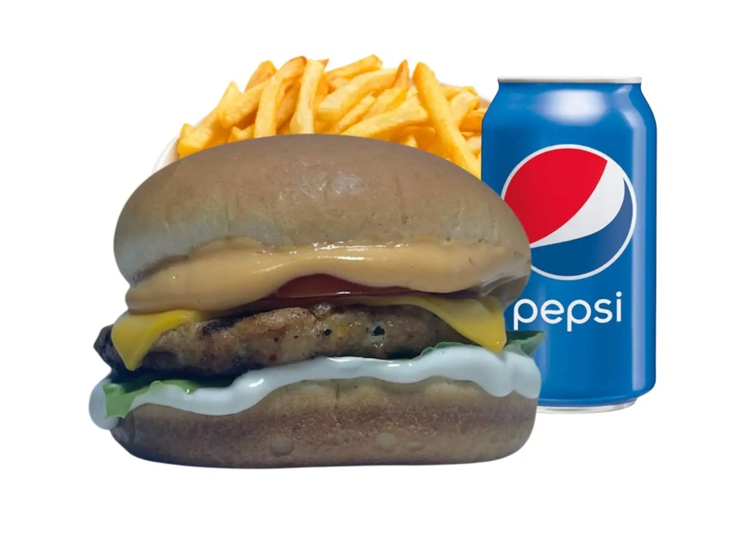 وجبة برجر دجاج