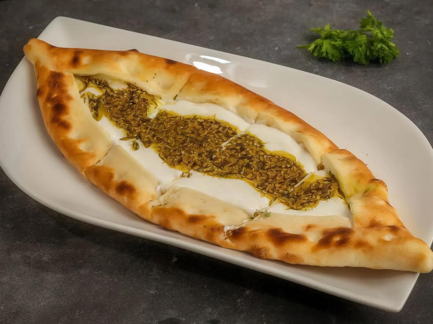 Labneh And Thyme Mankousheh