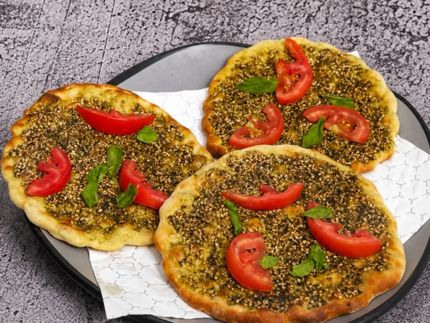 زعتر مع خضار