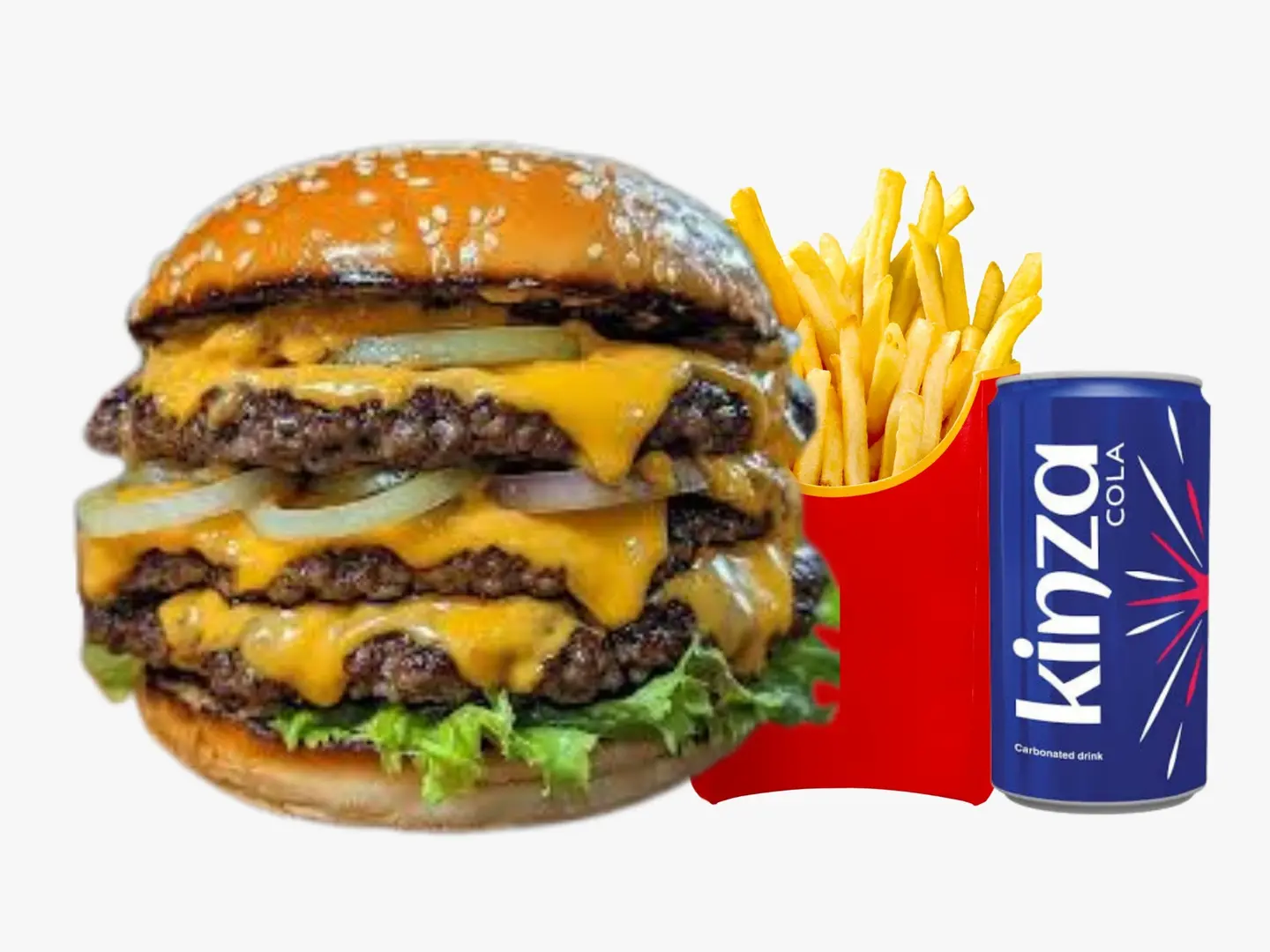 Tripple Patty Meat Burger