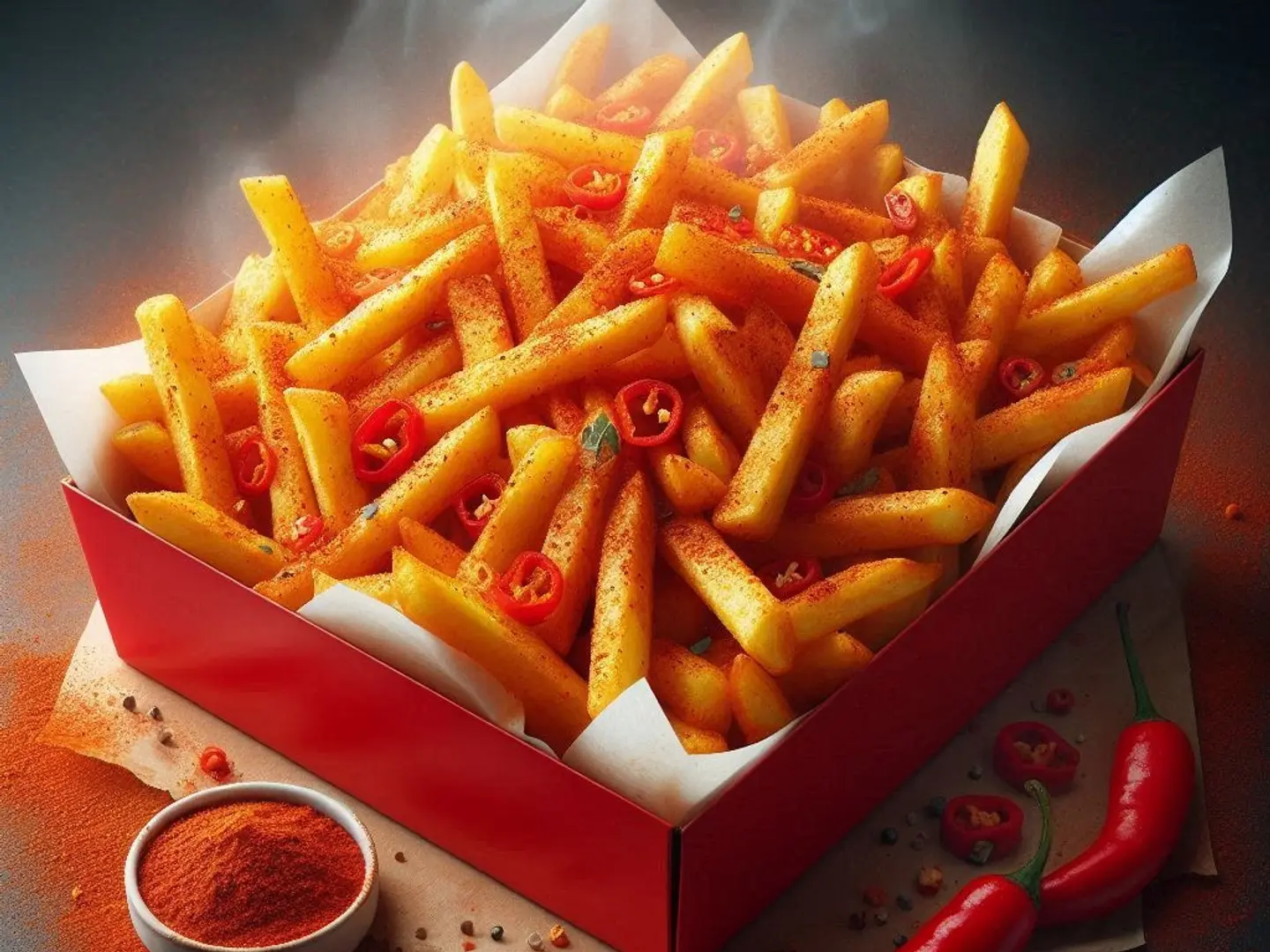 Spicy French Fries Party Sharing (Special Spicy Seasoning)