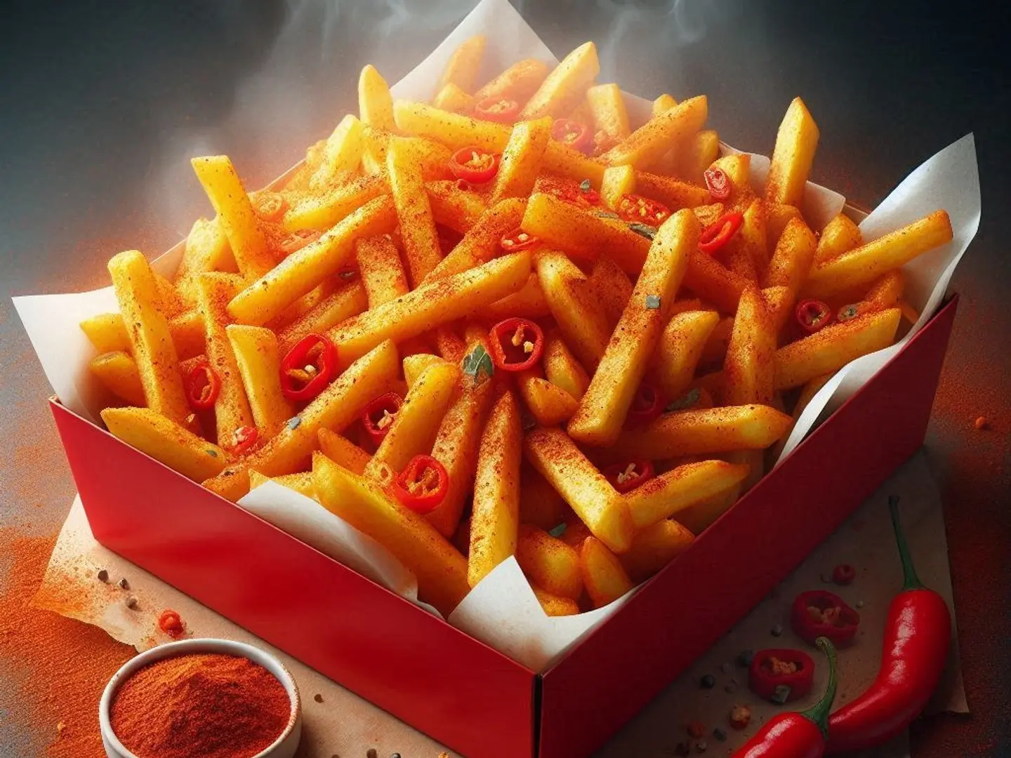 Spicy French Fries Friend And Family Sharing (Special Spicy Seasoning)