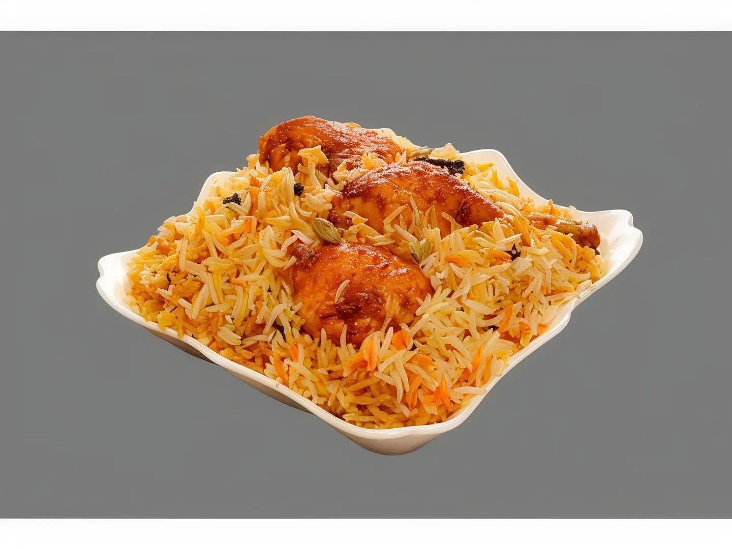 Whole Fried Chicken With Rice