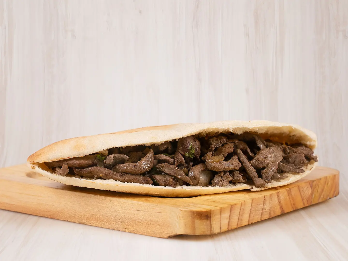 Fresh Lamb Liver Sandwich