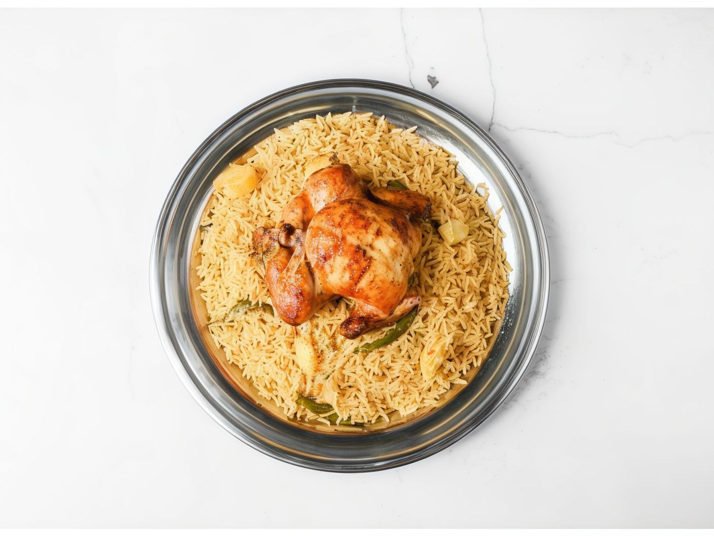 حبة دجاج شواية مع الأرز