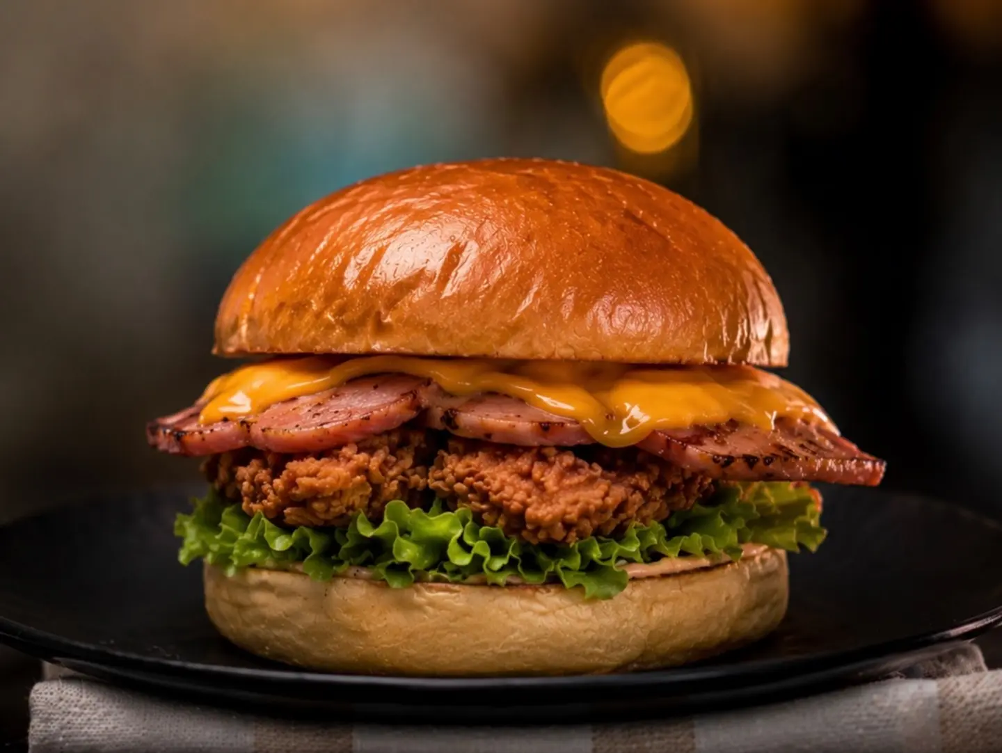 Cordon Bleu Chicken Burger