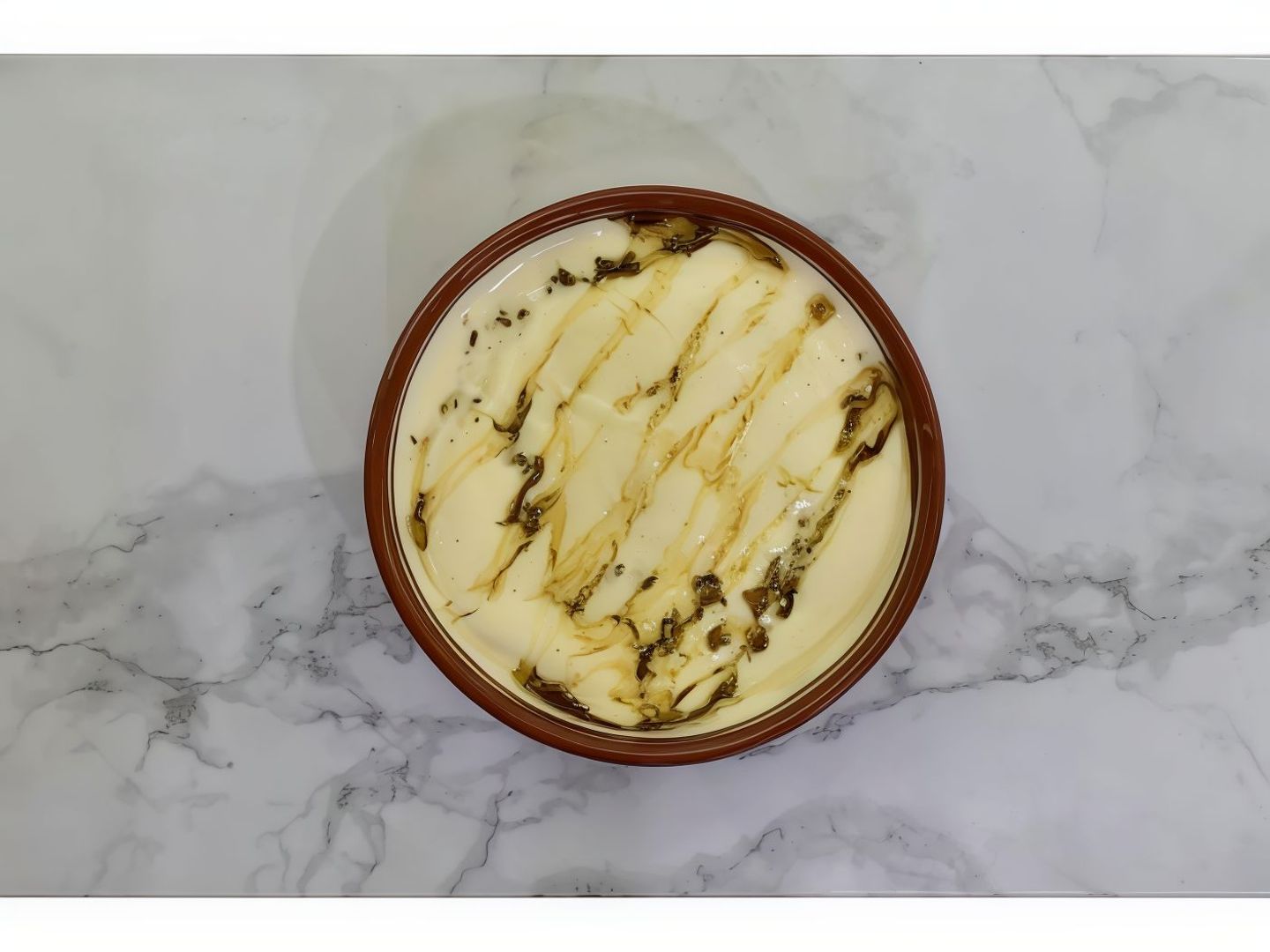 Cream And Honey Fattah Plate
