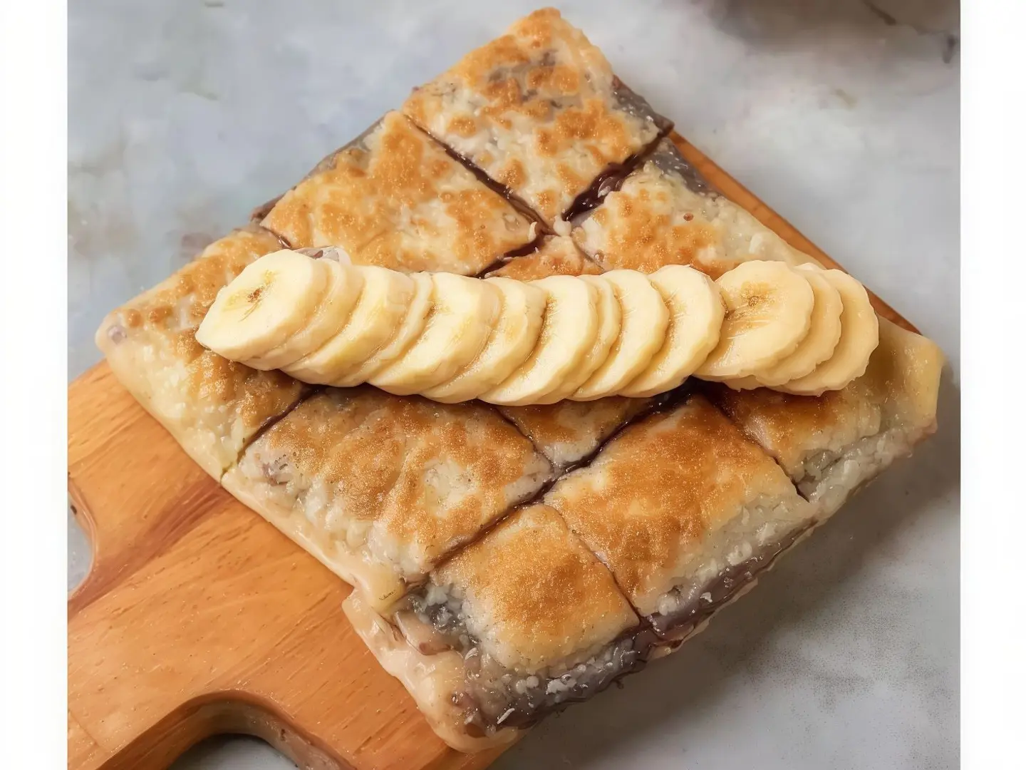 Sweet Nutella Mutabbak With Banana