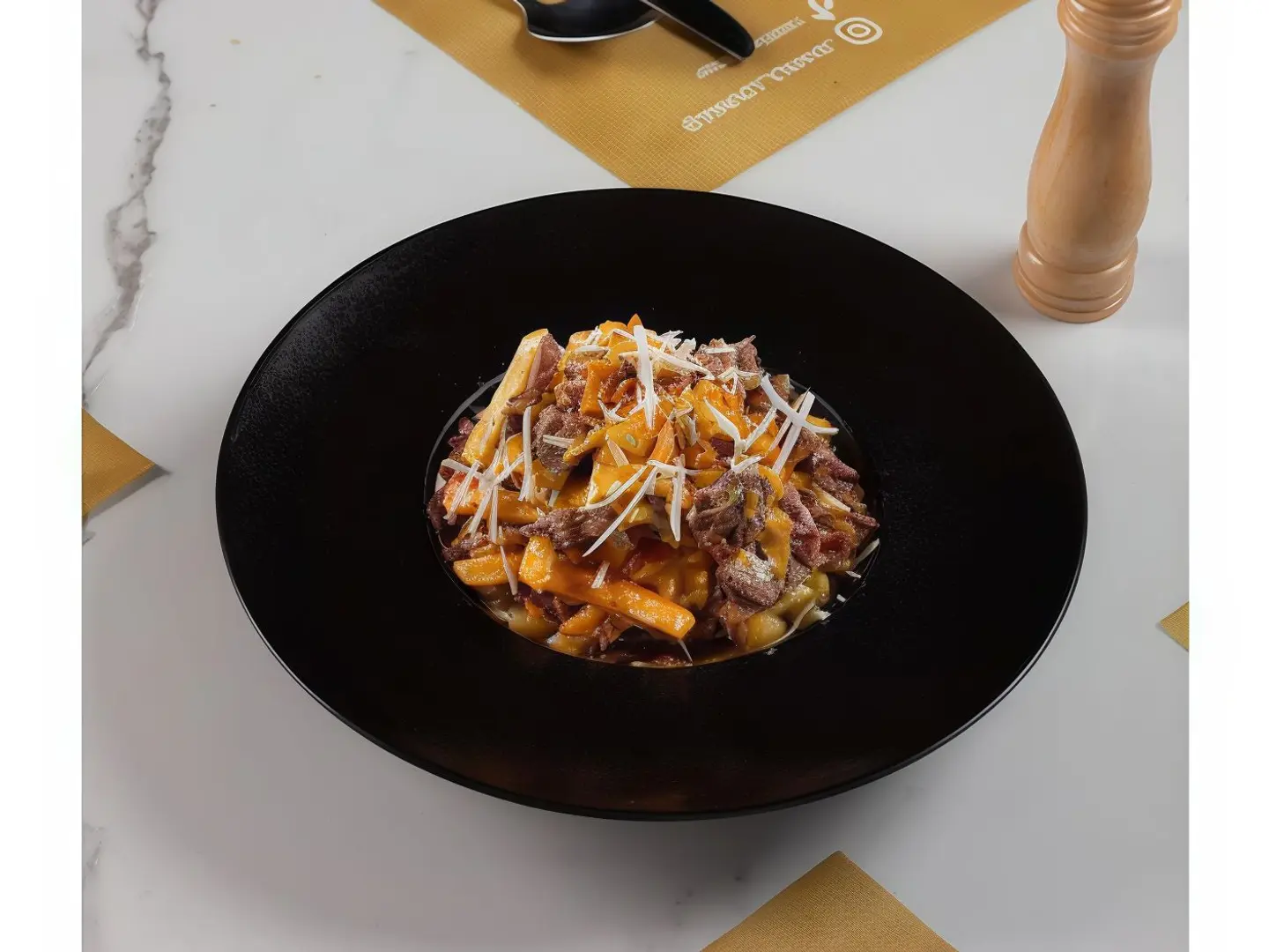 بطاطس جبن مع بريسكت مدخن