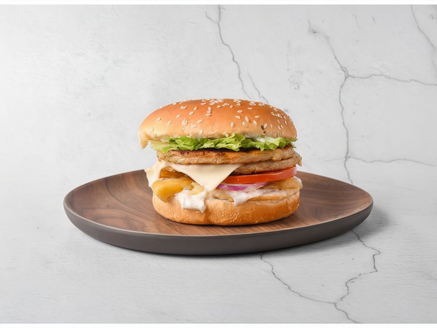 Double Chicken Burger