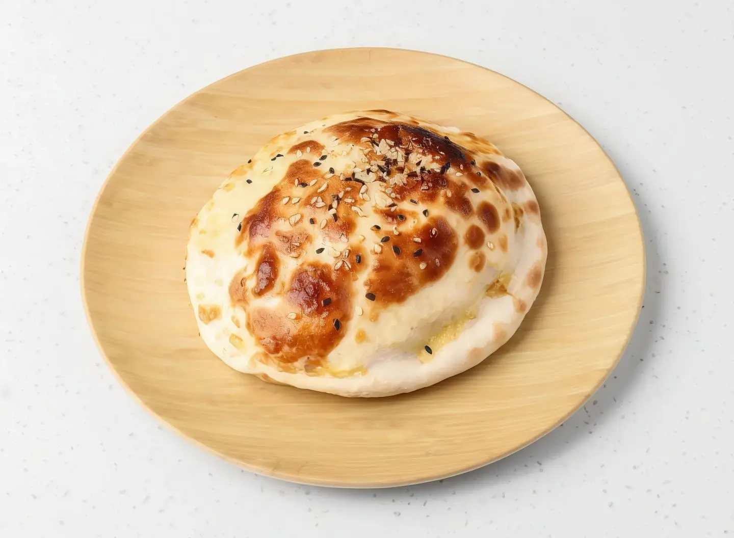 ساندوتش بيض مسلوق مدور