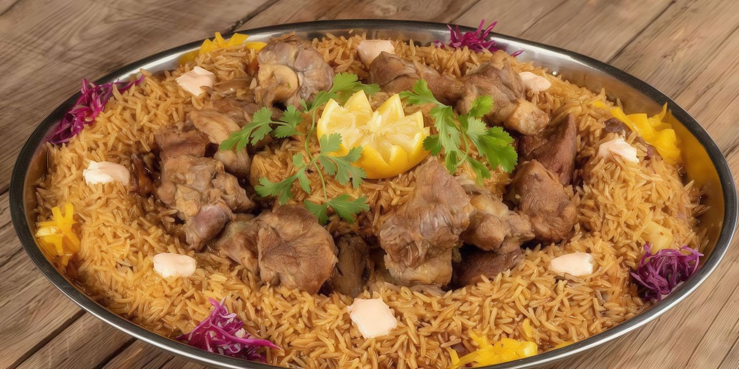 لحم حاشي مضغوط وارز بشاوري