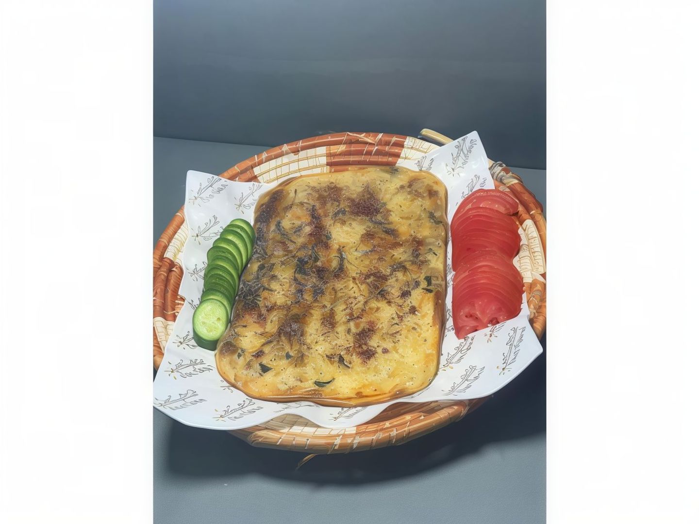Spinach Mtabbak With Olive Oil
