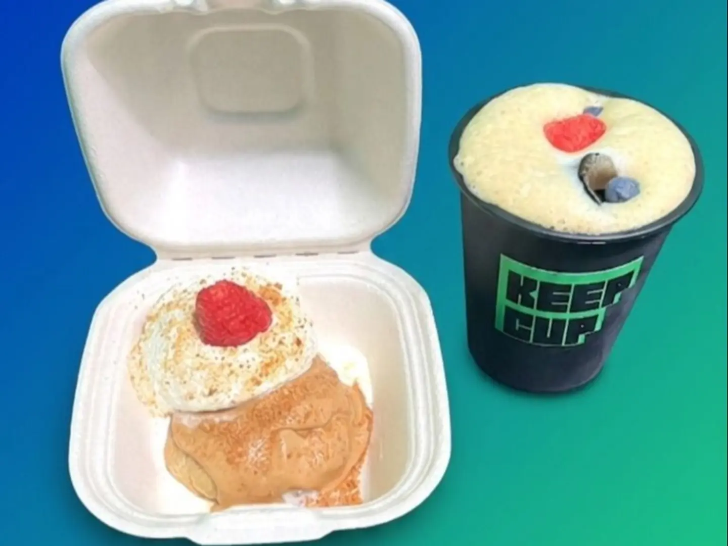 Lotus Cookie Pudding + Ice Meduim Coffee