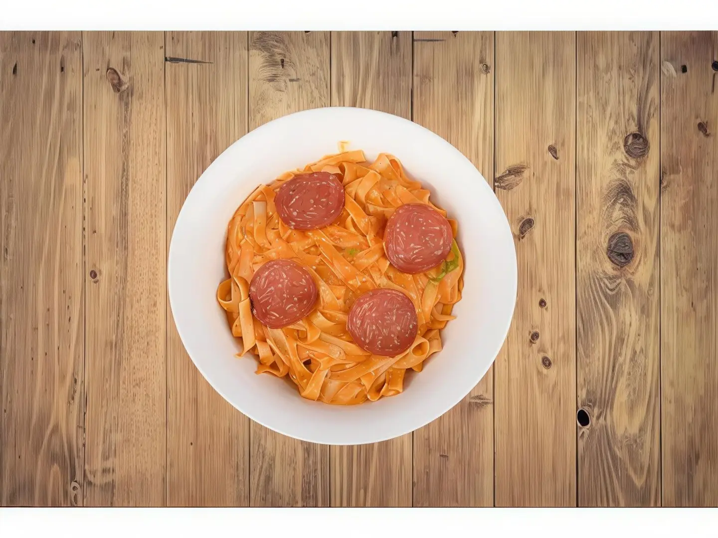 Pepperoni Fettuccine