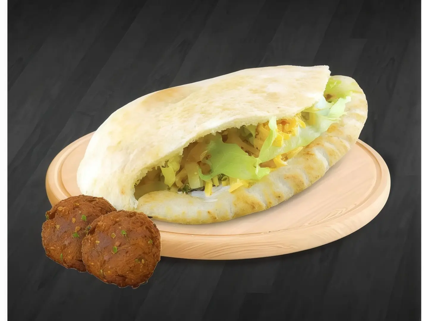 ساندوتش طعمية خبز شامي