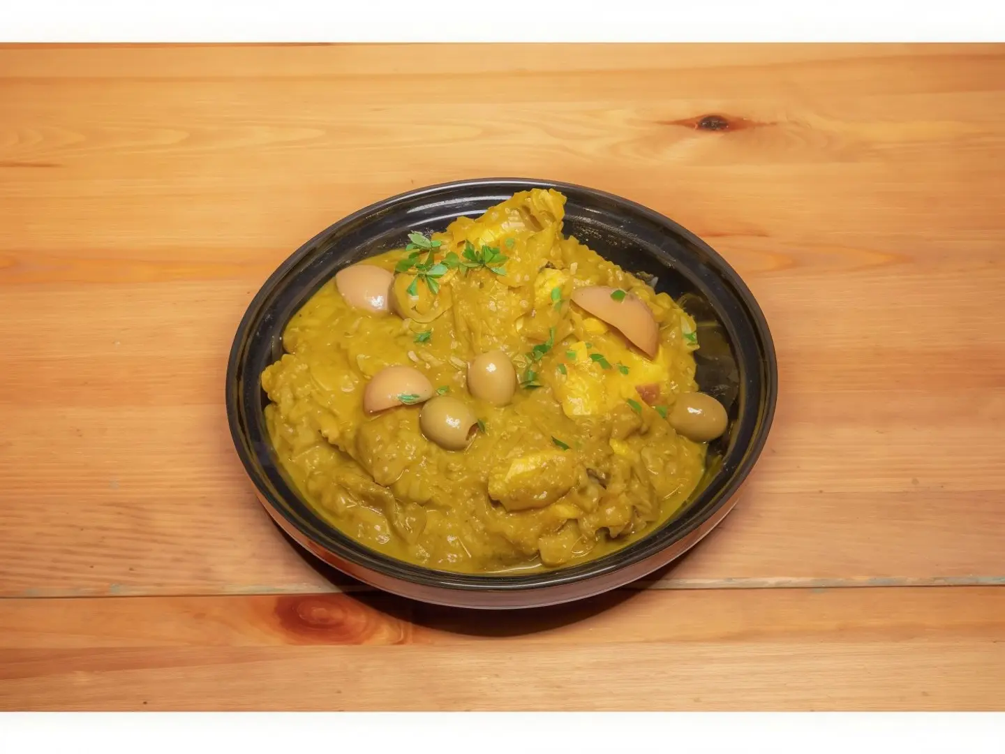 طاجن دجاج بالزبتون والليمون