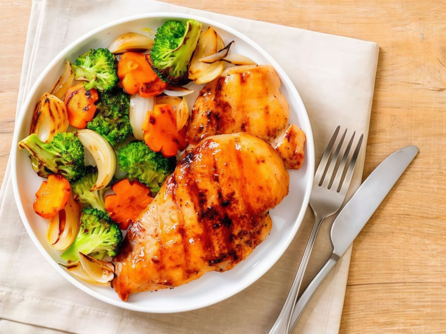 Grilled Chicken With Vegetables
