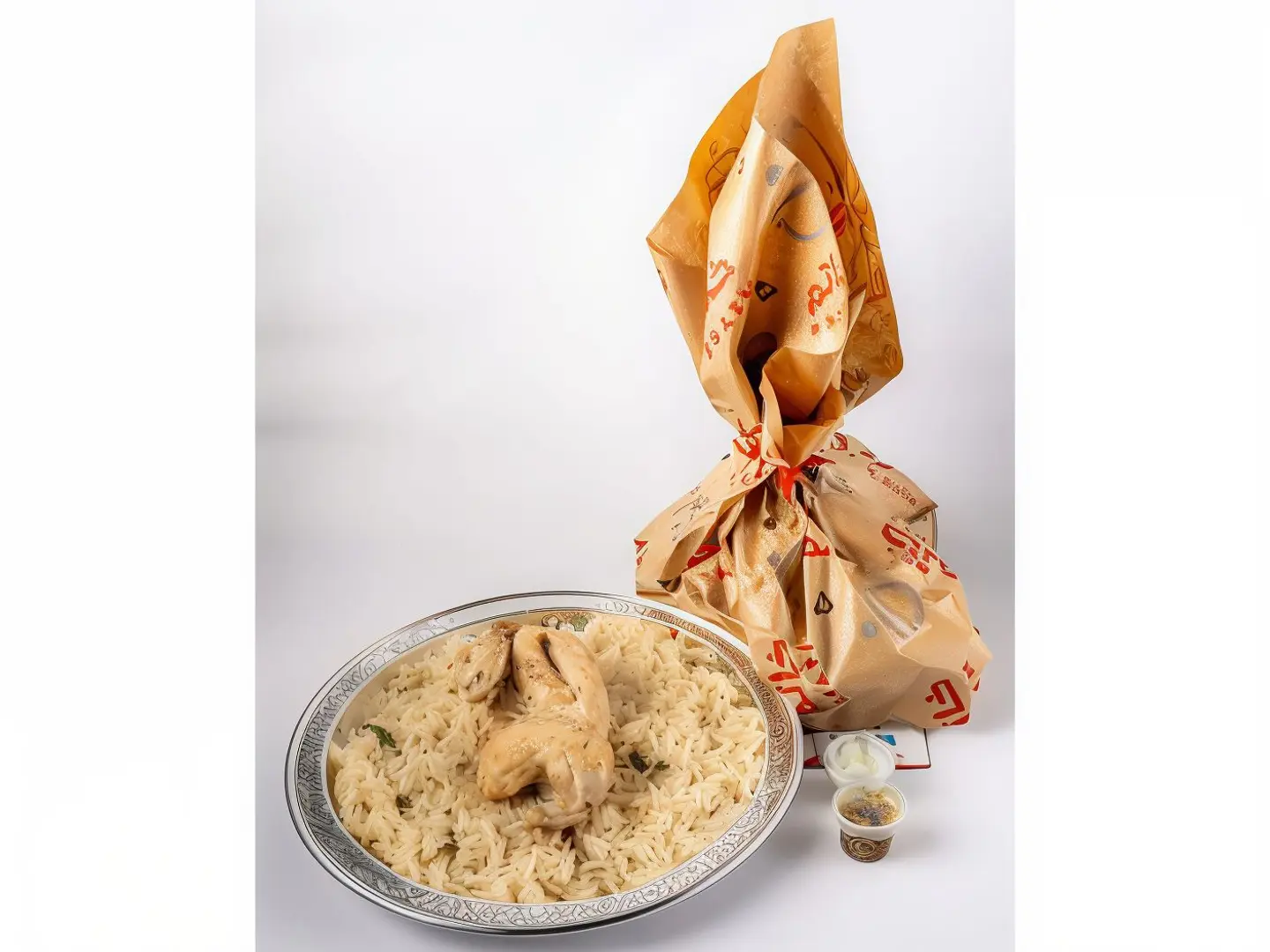 Half Chicken White Madghot Long Grain Rice