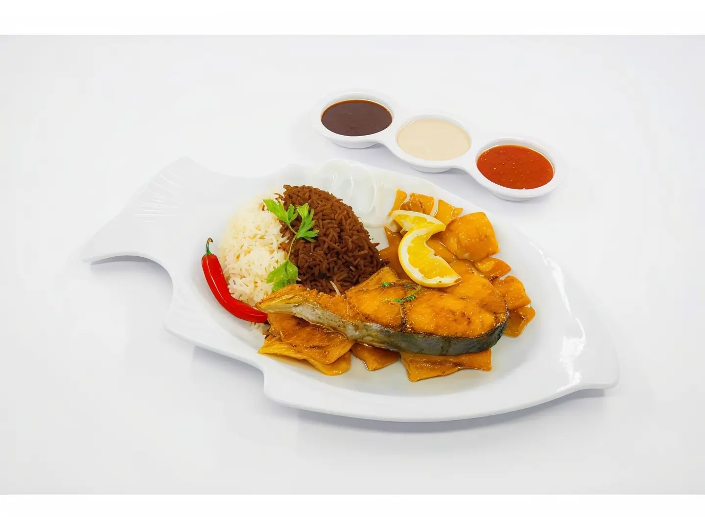 Grilled Derak Meal With Rice