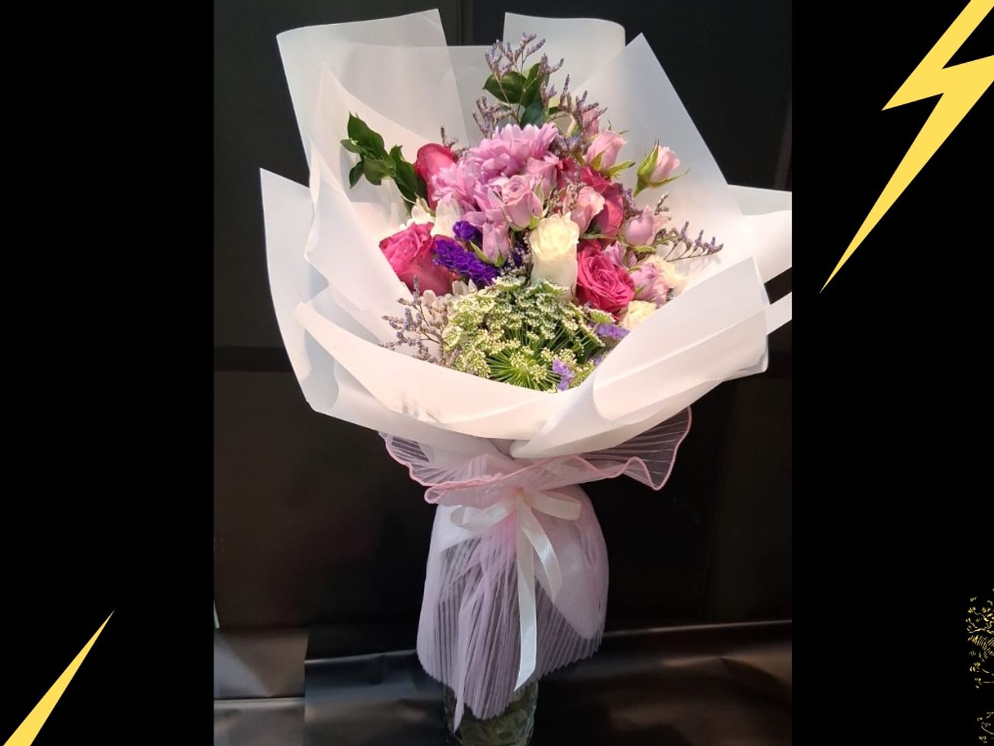 Limunion Chrysanthemum, Baby Roses,6 Roses