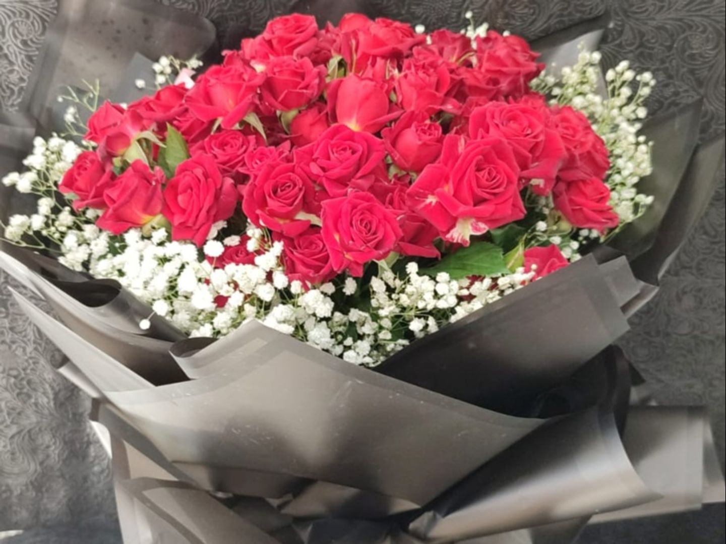 Red Baby Roses Gipso Sh14