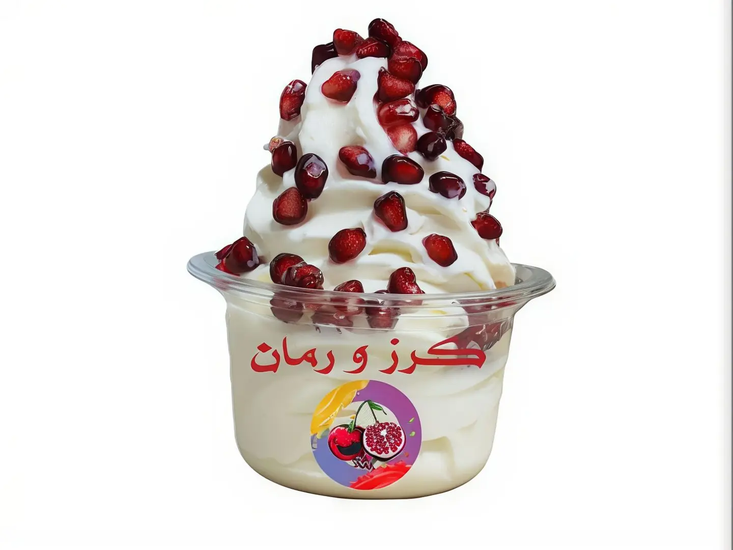 Ice Cream Vanilla Pomegranate