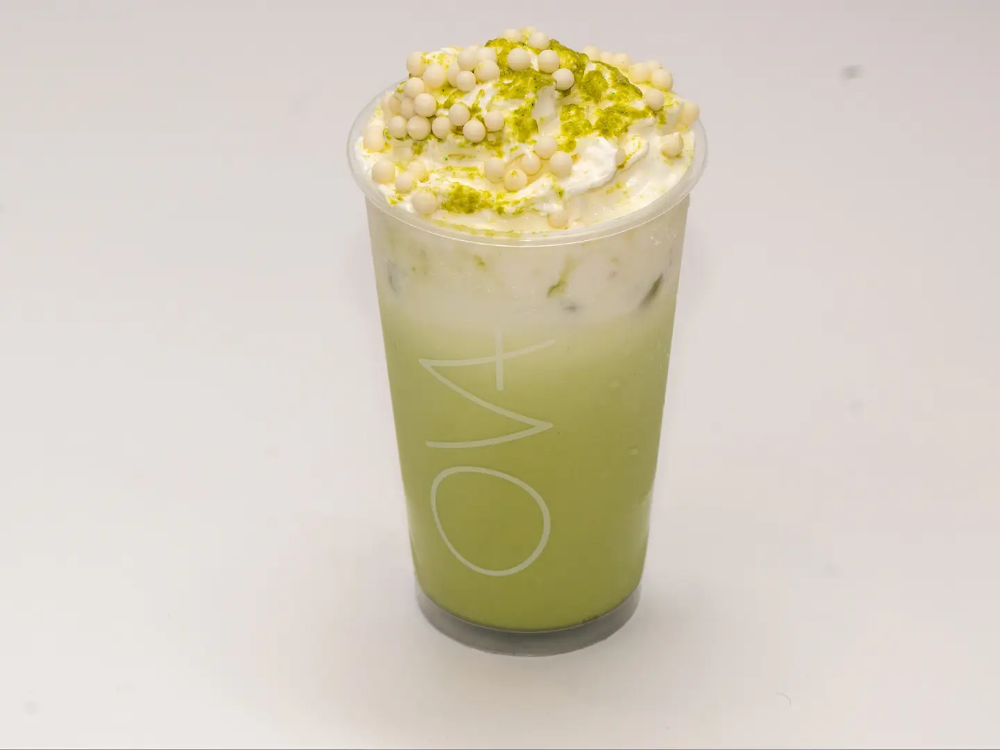 Iced Matcha With Cream