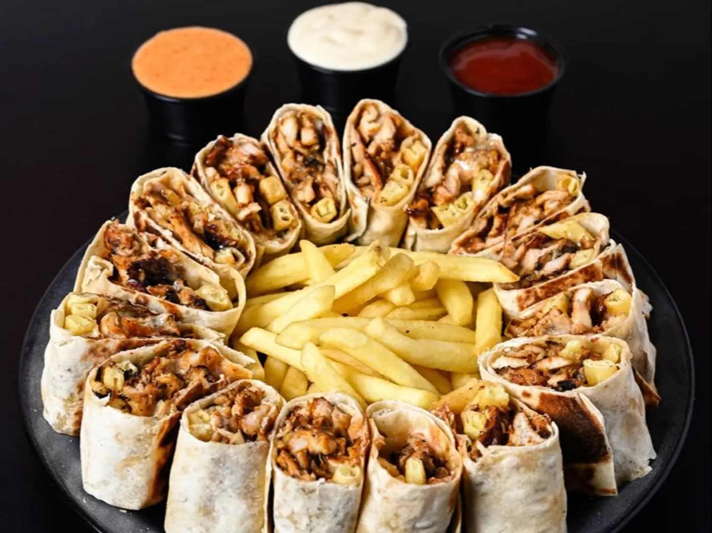 صحن شاورما عربي 14 قطعة