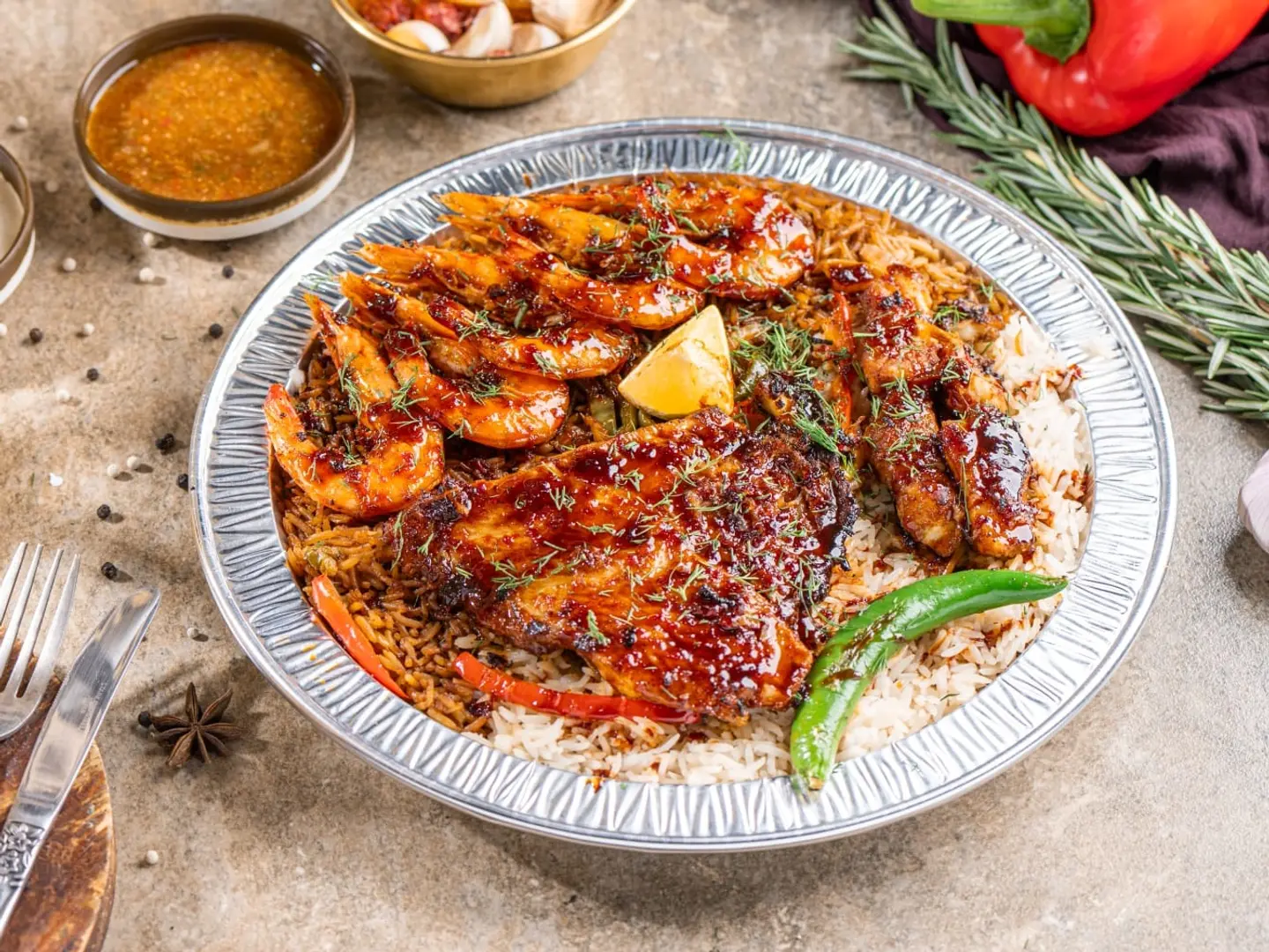 صينية بوبه مشوية