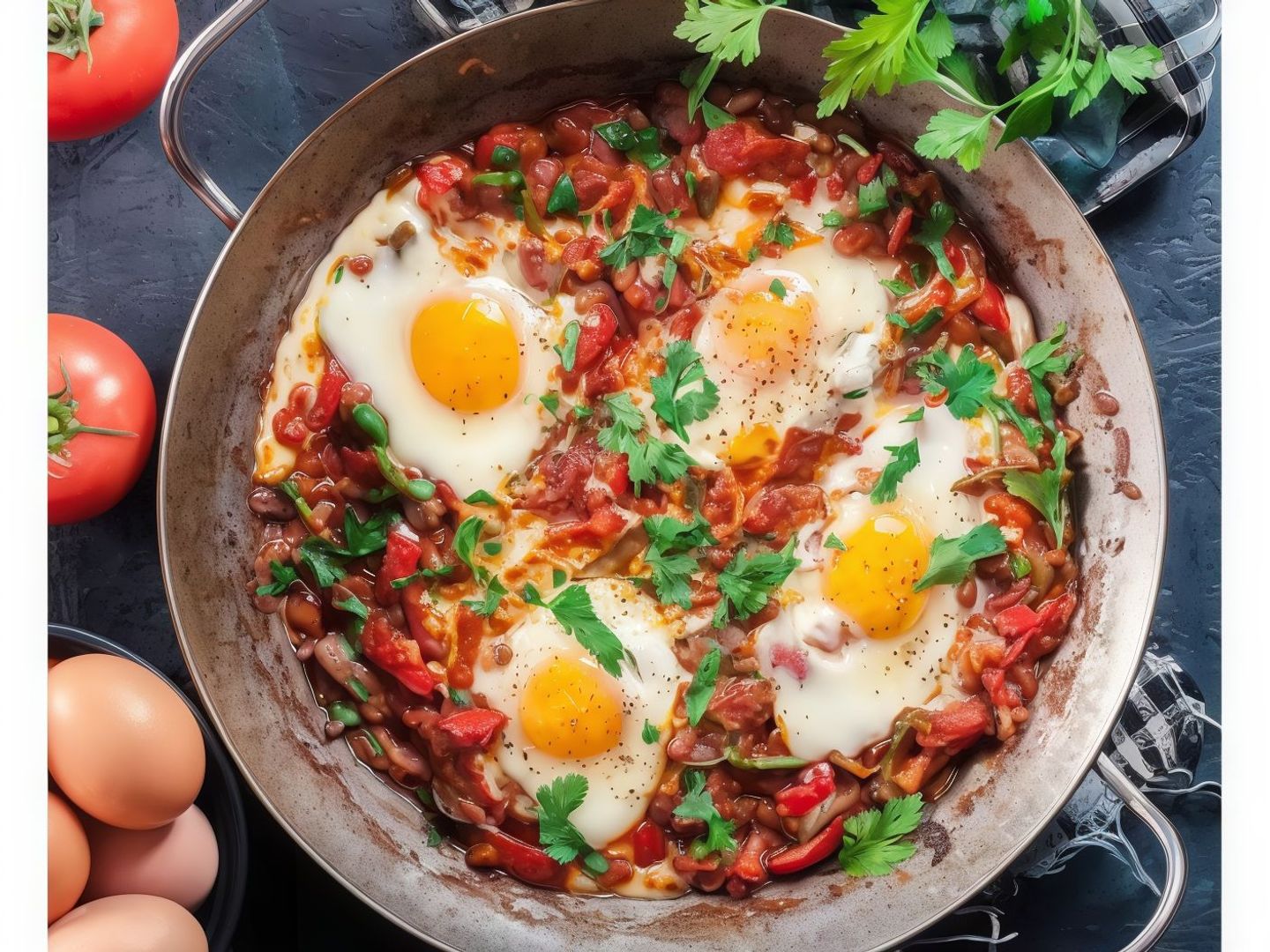 Beans With Eggs