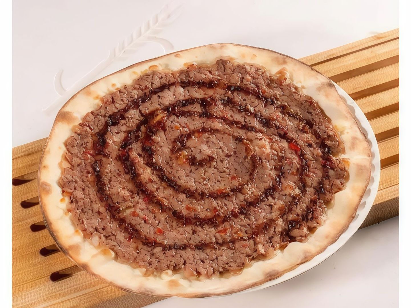 Meat Sfeeha With Pomegranate Molasses