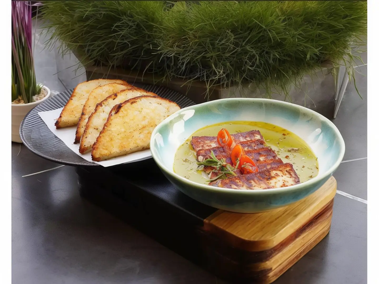 حلومي مشوية بالأعشاب