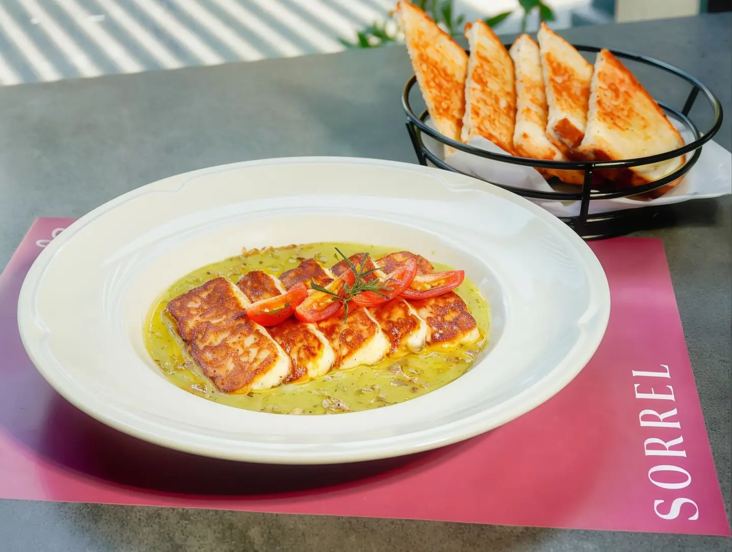 Grilled Halloumi With Herbs
