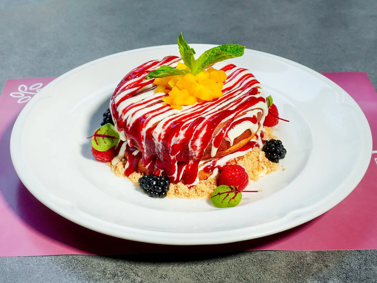 Berry And Chocolate Pancakes