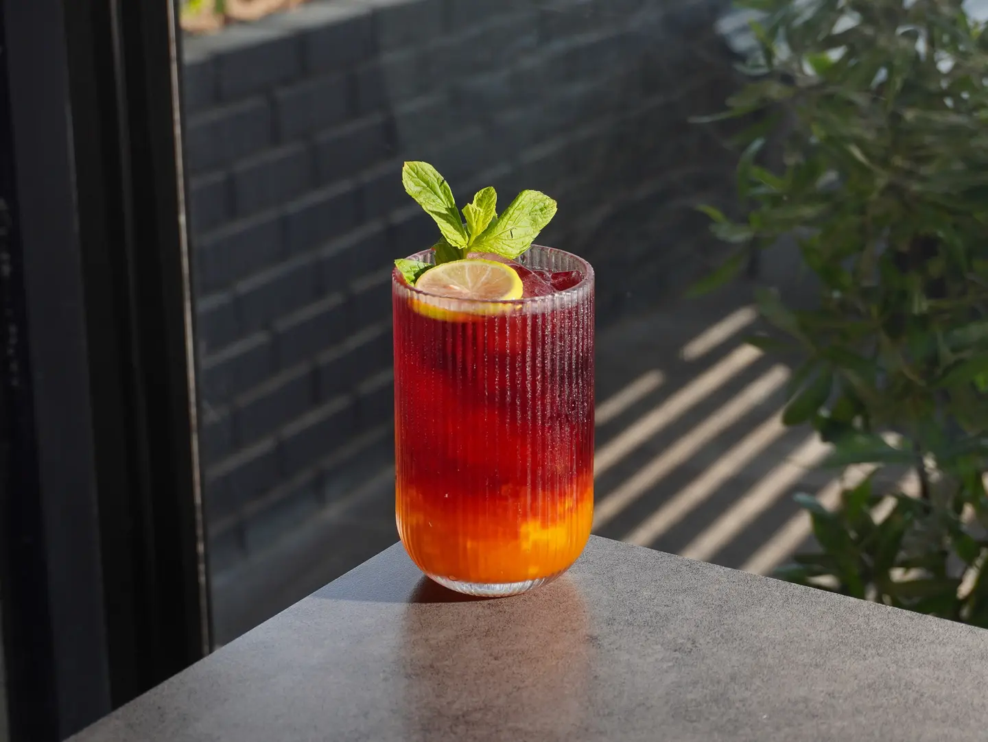 Iced Hibiscus Tea With Mango