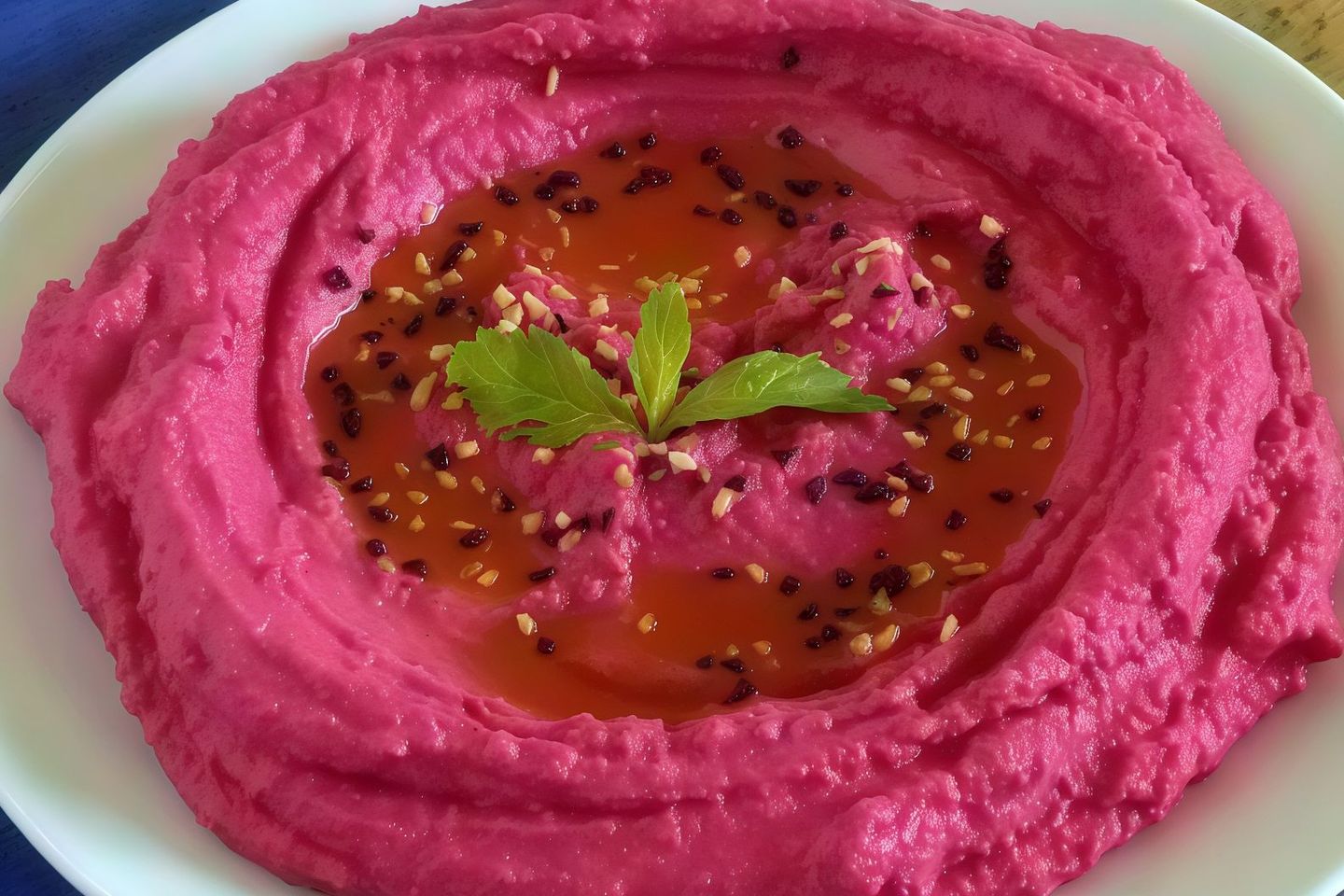 Beetroot With Hummus