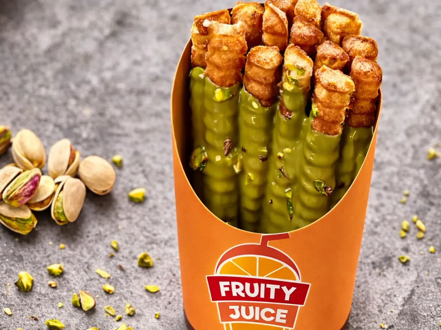 وافل فرايز بستاشيو