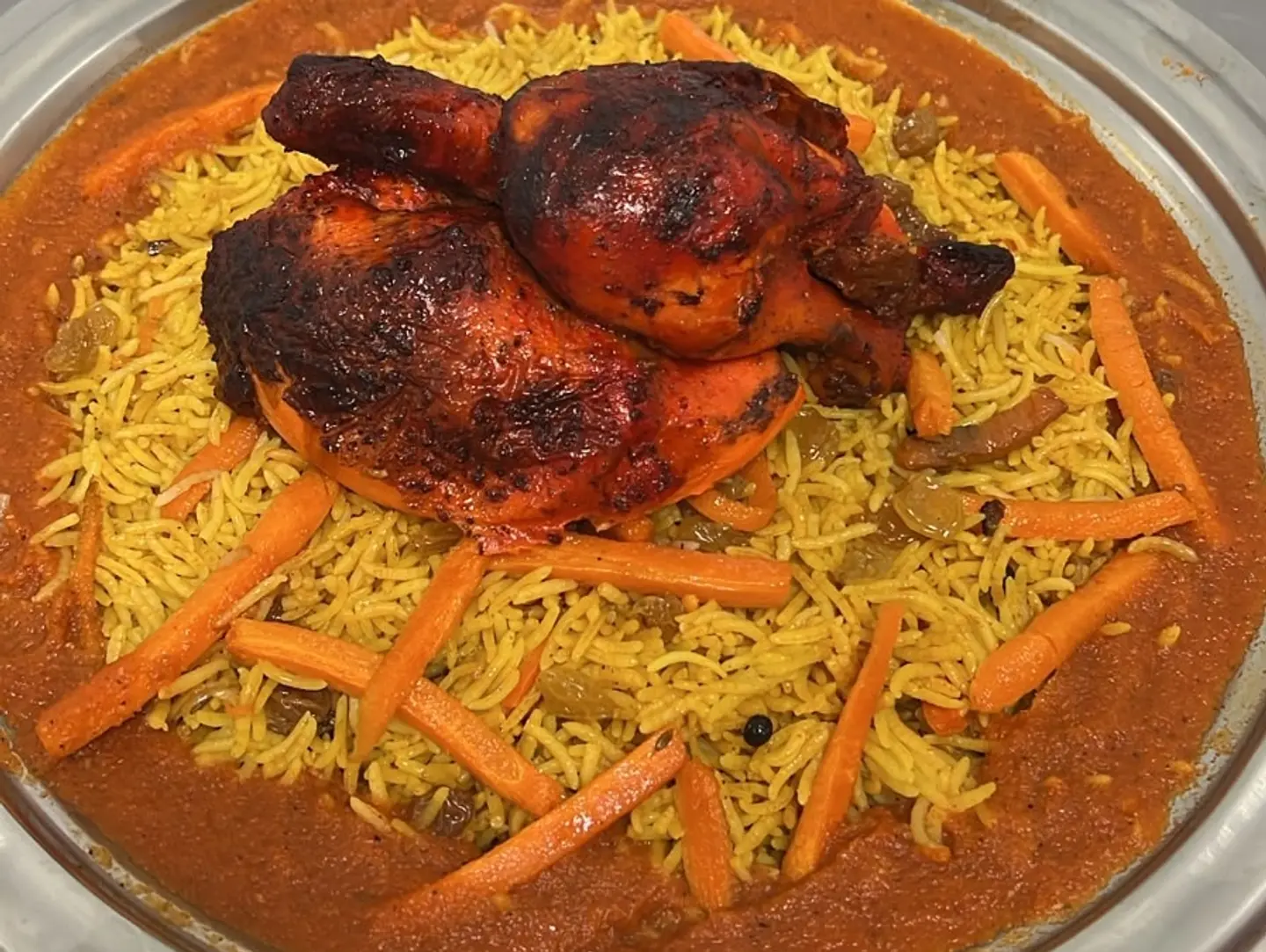 نصف جمرية شواية رز بخاري عادي