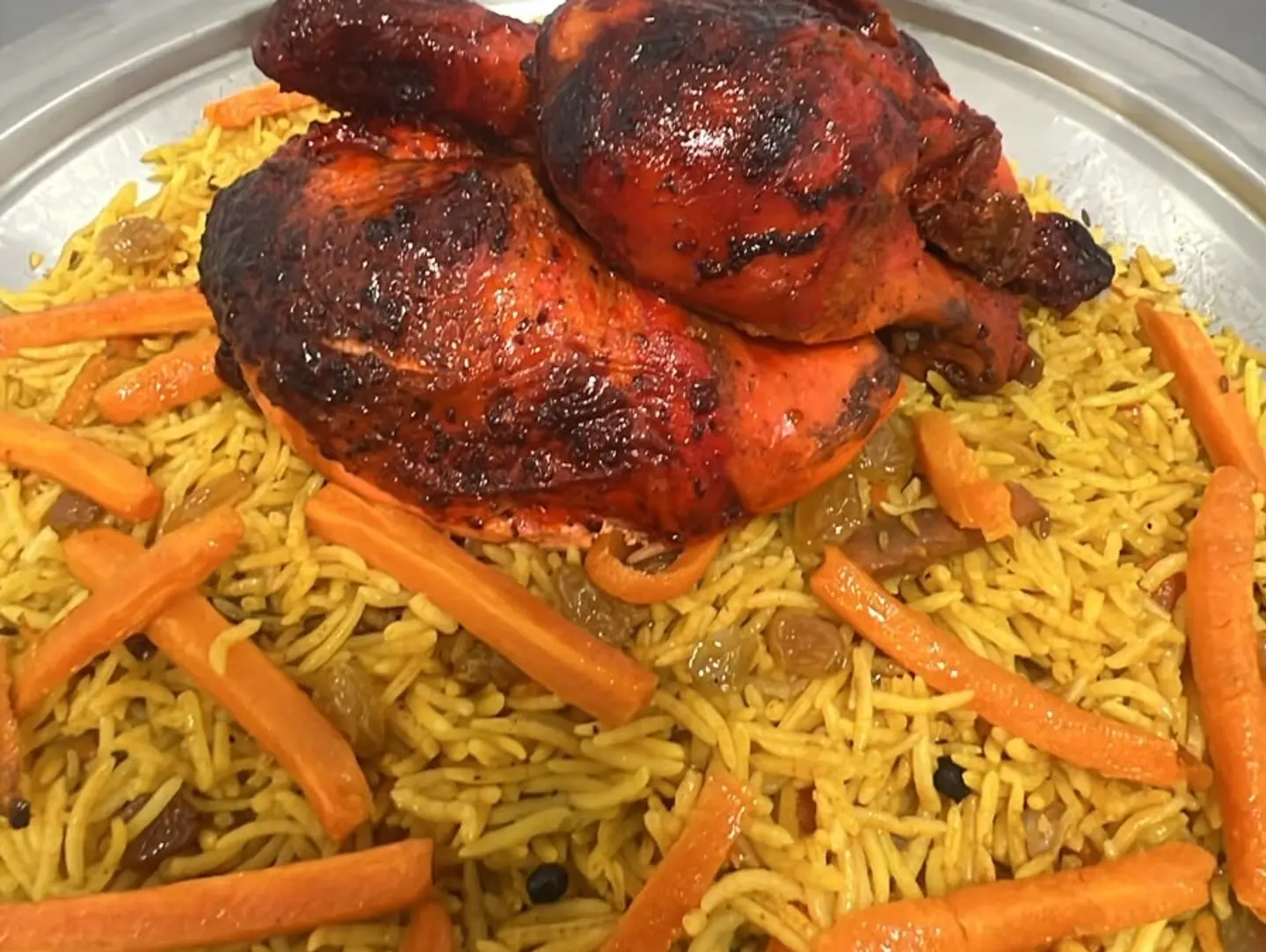 نصف شواية رز بخاري عادي