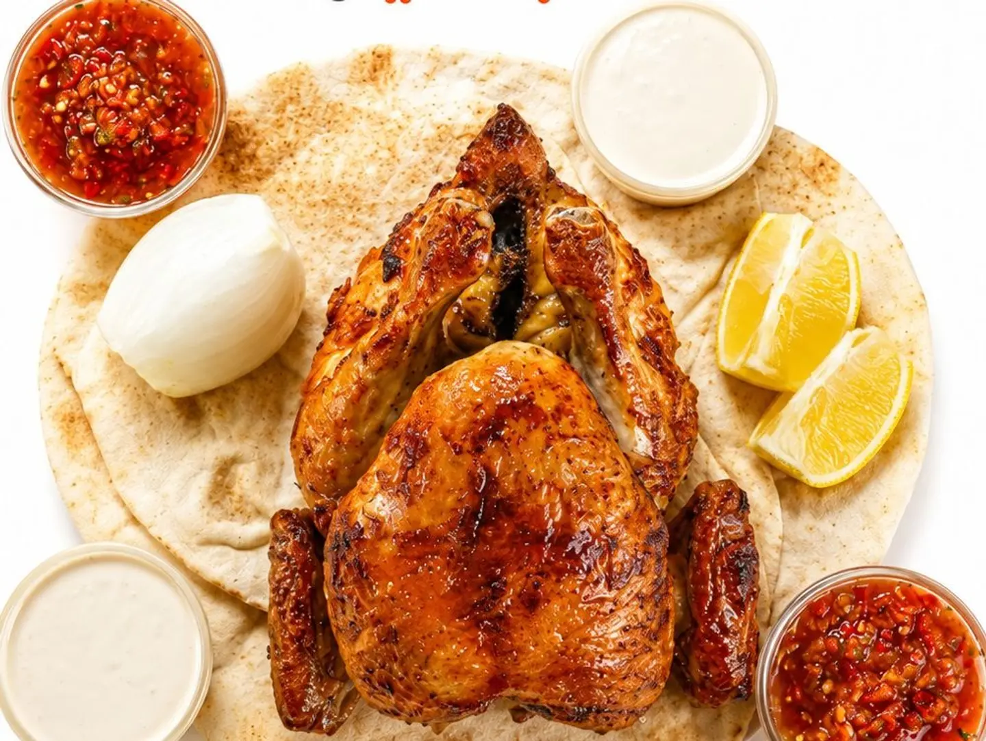نصف دجاج شواية ساده