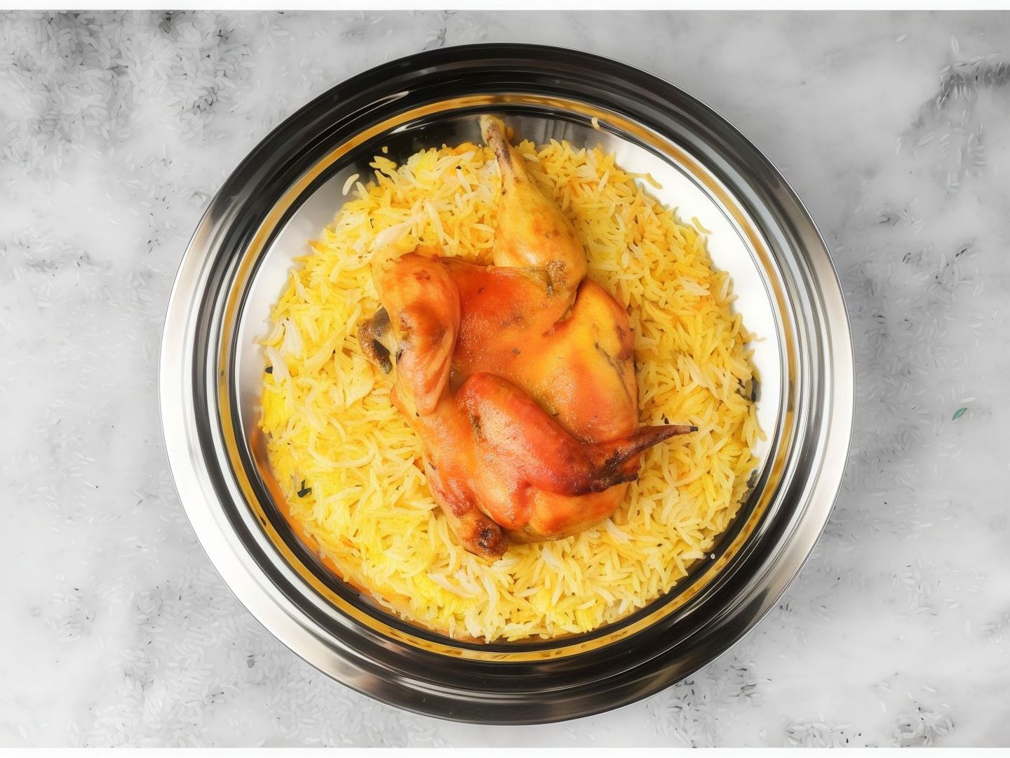 Half A Mandi Chicken With Rice