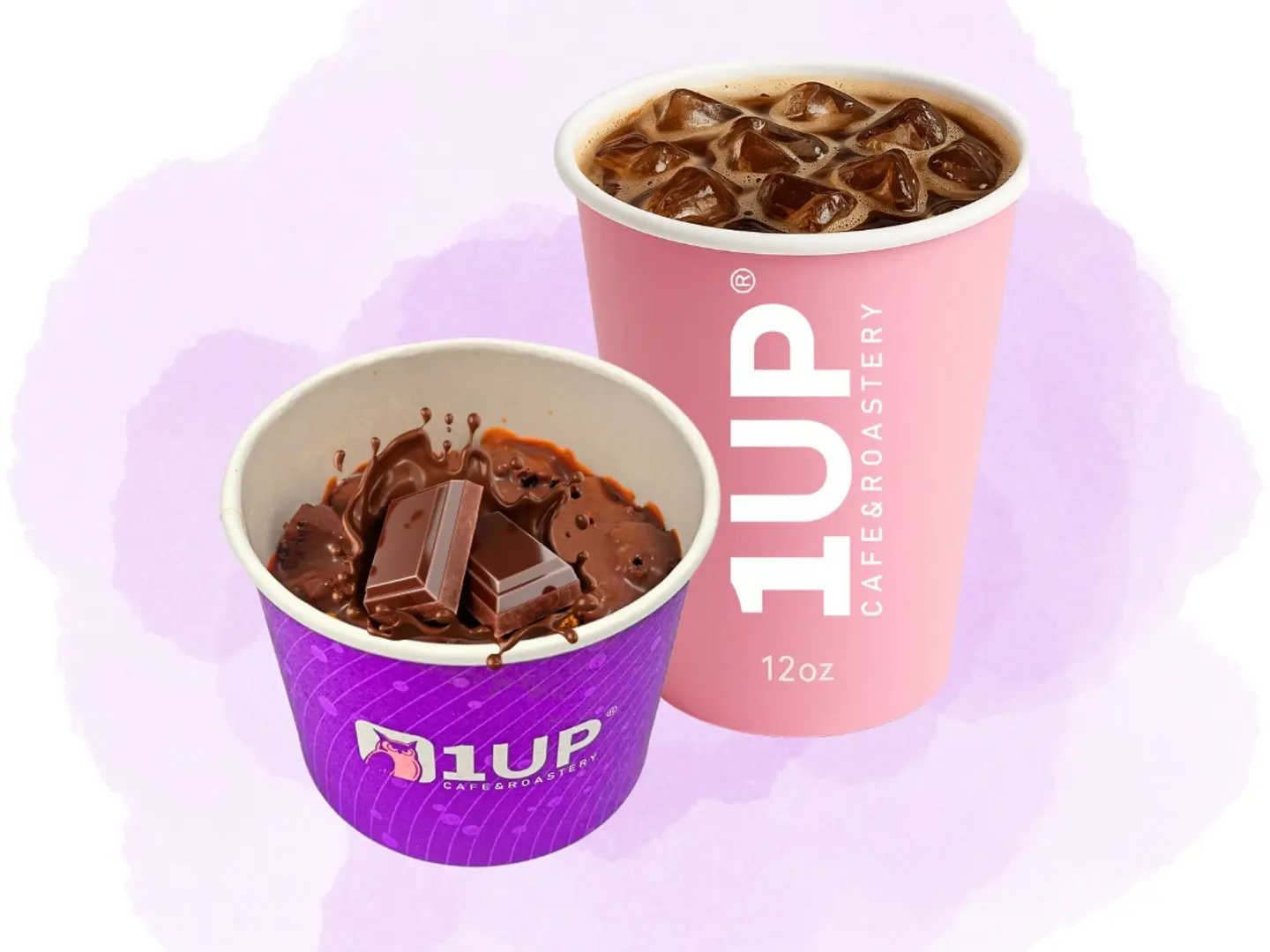 Chocolate Pudding And Large Black Coffee Iced Coffee