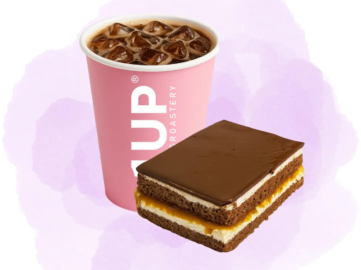 حلا دولتشي كيك و ايس بلاك كوفي كبير