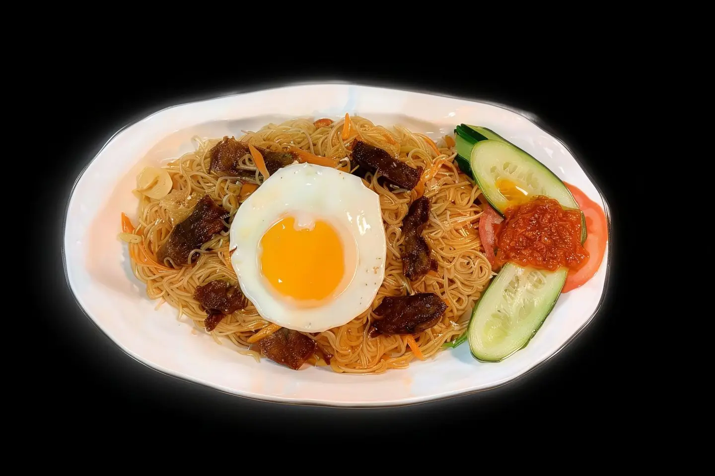 Fried Beef Noodles Mee Hon Goreng Daging