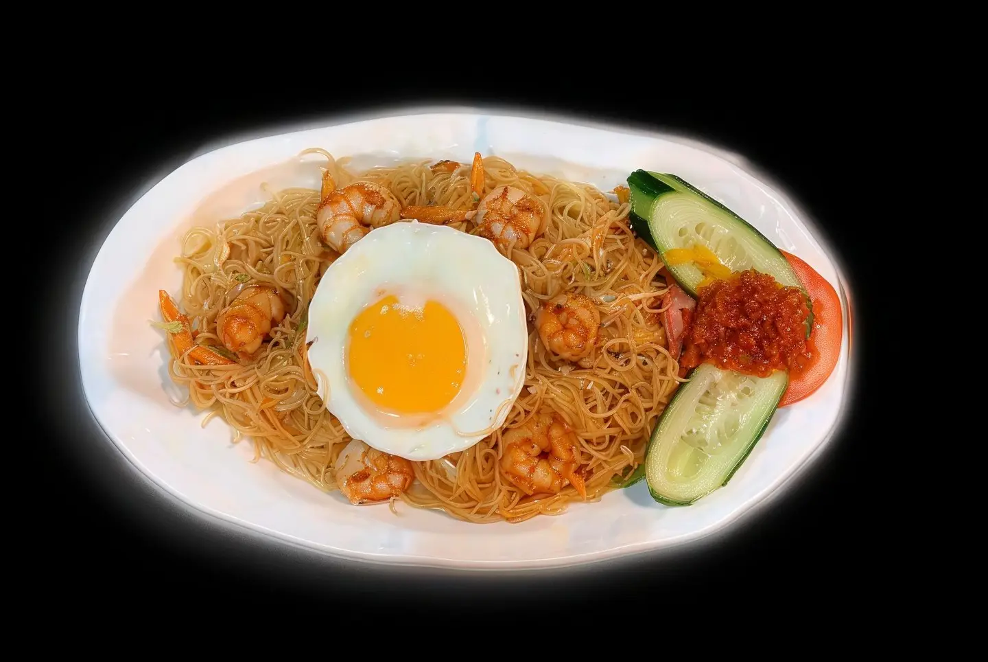 Fried Shrimp Noodles Mee Hon Goreng Udang