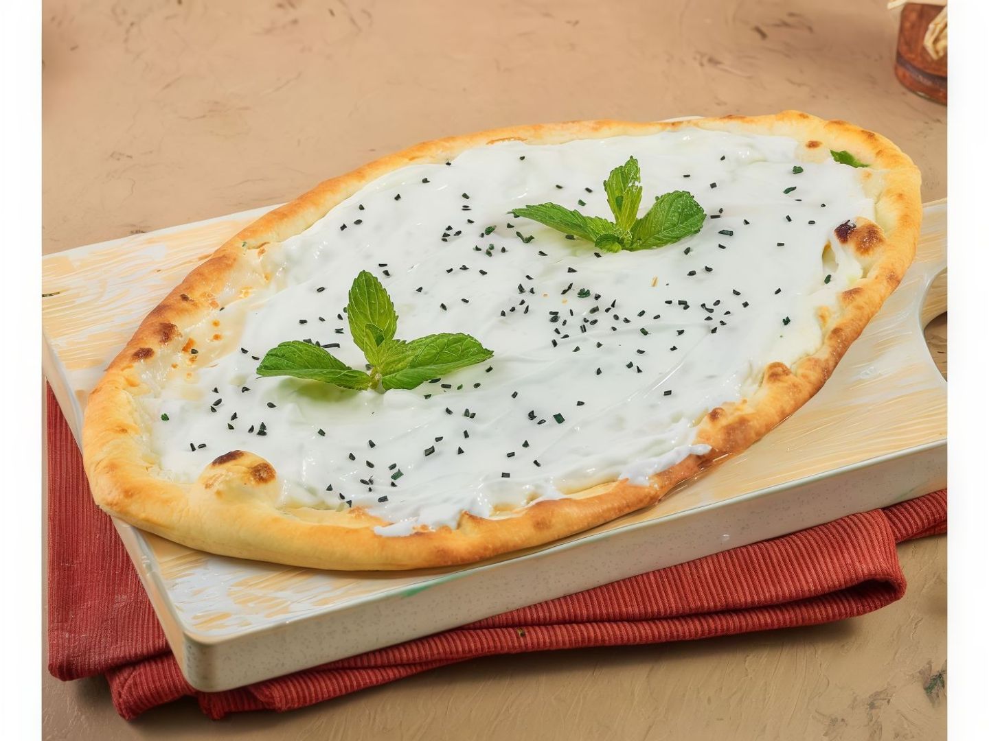 Labneh And Mint Pie